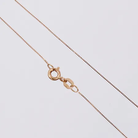 Kedja Venezia längd: ca 40cm bredd: ca 1mm 18K  Vikt: 1,1 g