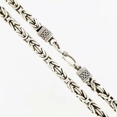 Kedja Kejsarlänk längd: ca 66cm bredd: ca 5mm, S-lås, 925/1000 silver Vikt: 119,8 g