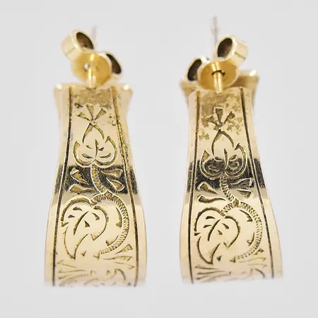 Örhängen Ø 19,5mm bredd 9,4mm udda stoppar silver 835/925/1000 Vikt: 5,8 g