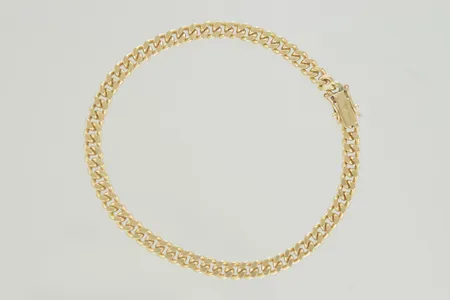 Armband pansar längd 22 cm bredd 5 mm 18K Vikt: 24 g