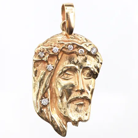 Hänge med vita stenar,höjd med ögla ca 62 mm,14k. Vikt: 19,8 g