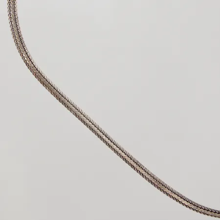 Collier 40cm, bredd 4mm, balestra silver 925/1000 Vikt: 11,5 g