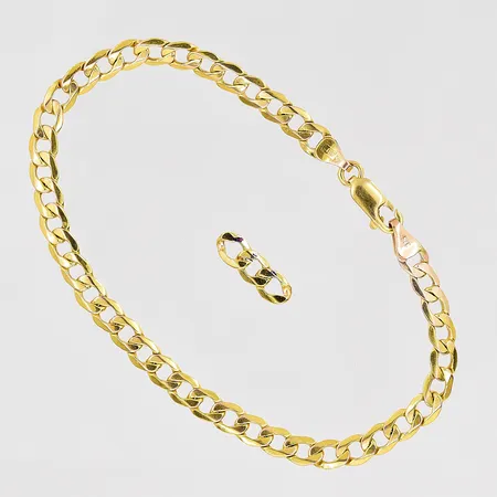 Armband Pansar 20,5cm bredd 5mm 9K extra bit 15mm Vikt: 3,3 g