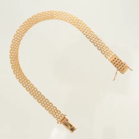 Armband Korridorlänk längd 19cm bredd 8mm, 18K, 13g 