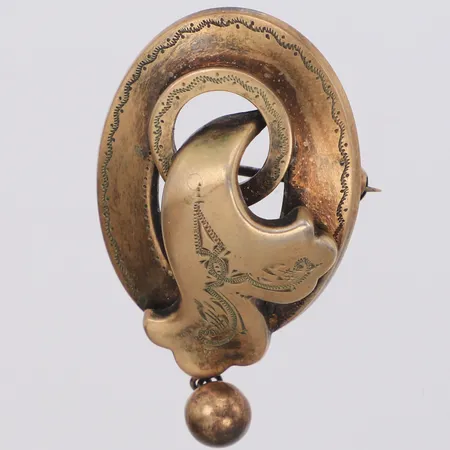 Brosch, 41x25mm, 830/1000 silver  Vikt: 6,8 g