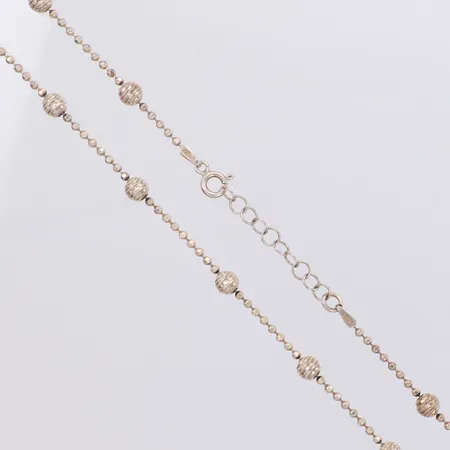 Collier Kullänk längd 42-45cm, bredd 4,8mm, justerbar, GHA, silver 925/1000  Vikt: 7,3 g