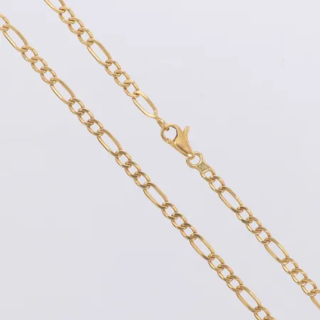 Kedja Figaro längd 50,5cm, bredd 4mm, 18K Vikt: 13,1 g