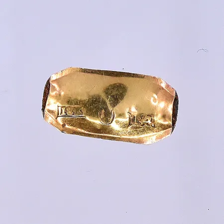 Bit guld, graverad 18K. Vikt: 0,3 g