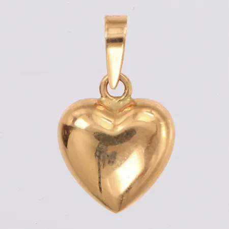 Hänge hjärta längd 17mm, 10mm, Guldfynd, 18K Vikt: 1 g