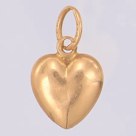 Hänge hjärta 15 x 9mm, lite ojämnt, 18K Vikt: 0,4 g