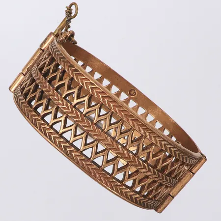 Stelt armband Kalevala Koru Finland, bredd 25mm, Ø63mm, brons