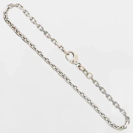 Armband Ankar längd 19,5cm, bredd 3mm, vitguld, 18K  Vikt: 8,1 g