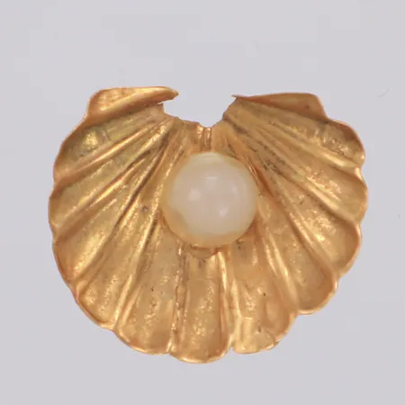 Hänge med pärla, defekt, ostämplad, 18K Vikt: 0,3 g