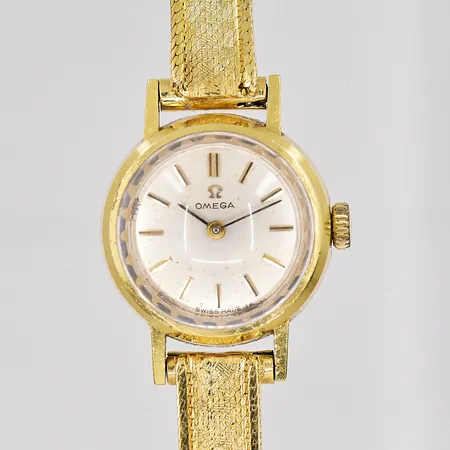 Damur Omega 18K Ø 19mm manuell fläckig urtavla armband längd inklusive uret 17cm 18K bruttovikt 23,0g