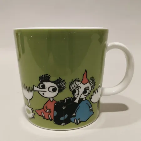 Muminmugg Tofslan och Vifslan  (2005-2017) , Arabia Finland höjd 8cm Ø8cm 