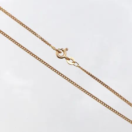 Collier Pansar,längd ca 41 cm,bredd 1.5 mm,18k. Vikt: 4 g