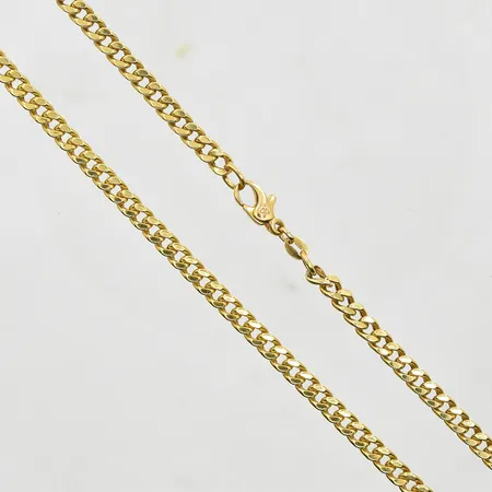 Kedja Pansar Balestra längd 52½ bredd 4 mm, 18K. Vikt: 15,5 g