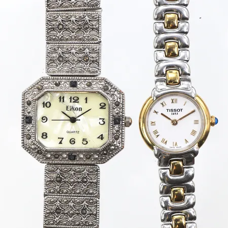 Damur Elton,fungerar ej defekt glas,damur Tissot fungerar ej.