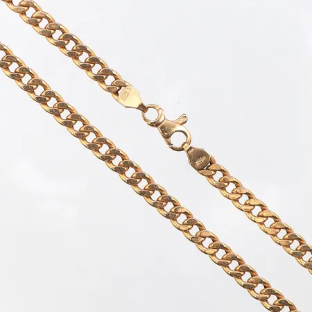 Collier Pansar,GHA,längd ca 50 cm,bredd 4.9 mm,18k. Vikt: 18,2 g