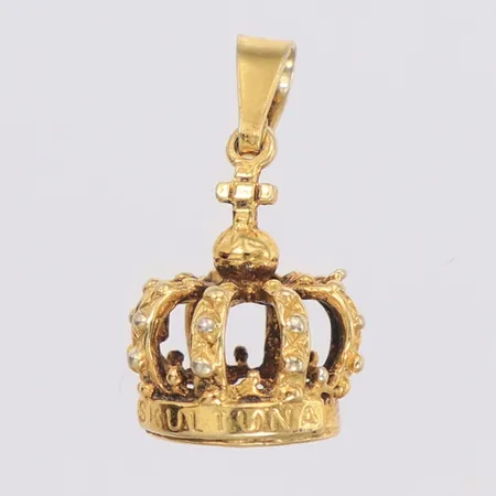 Hänge krona Skultuna längd 20mm, förgyllt 925/1000 silver Vikt: 1,8 g