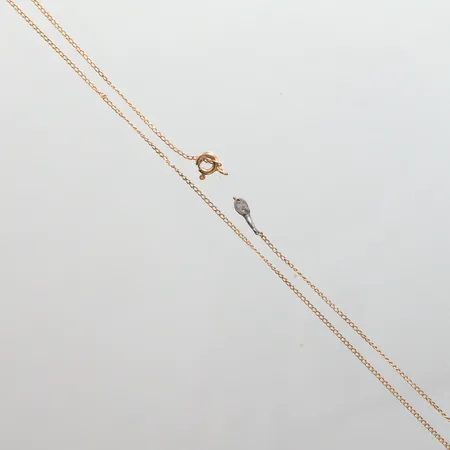 Kedja Pansar längd 60cm, defekt lås, lödning, 18K Vikt: 2,5 g