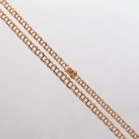 Collier doserad Bismarck längd 44cm, 4,7mm - 5,5mm, 18k  Vikt: 14,6 g