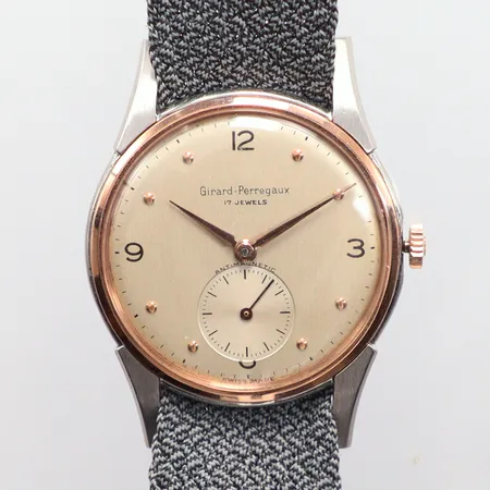 Herrur Girard& Perregaux,  mekanisk, Ø33mm, tygband, 17 stenar  