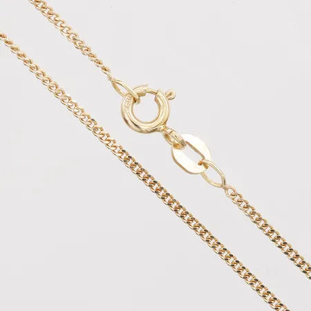 Kedja Pansar längd 36cm, bredd 1mm, GHA, 18K  Vikt: 2,2 g