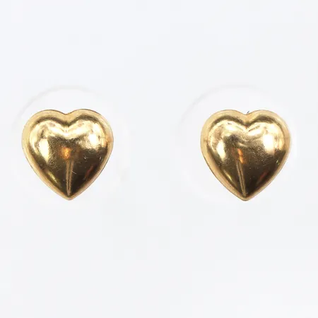 Örhängen paret,diameter ca 7.7 mm,18k. Vikt: 1,2 g
