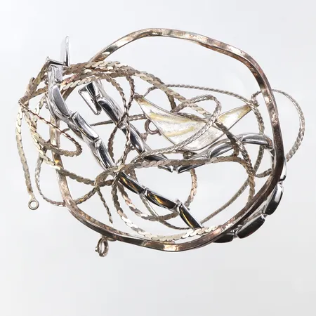 Diverse silversmycken 835-925/1000. Vikt: 43,7 g