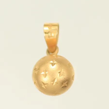 Hänge klot Ø9mm exkl ögla, 18K 0,8g 