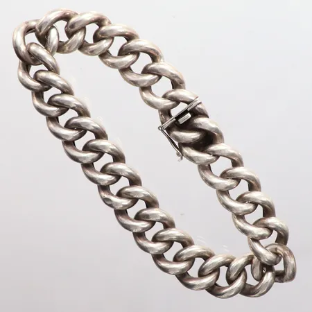 Armband längd 22,5cm, bredd 13,8mm, silver 835/1000 Vikt: 34,2 g