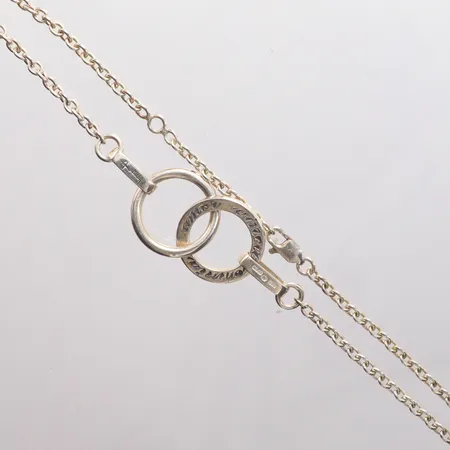 Collier  Efva Attling "Twosame" längd 45cm silver 925/1000 Vikt: 16,4 g