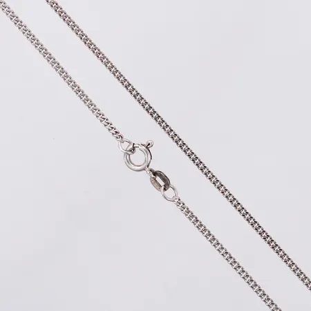 Kedja Pansar längd: ca 50,5cm bredd: ca 1mm silver 925/1000 Vikt: 4 g