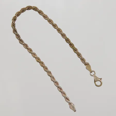 Armband Cordell 19cm, bredd 3,4mm, GHA, förgylld silver 925/1000 Vikt: 7,2 g