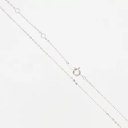Kedja justerbar längd 40,5cm, 43cm, 45,5cm, bredd: 1mm, silver 925/1000 Vikt: 0,9 g