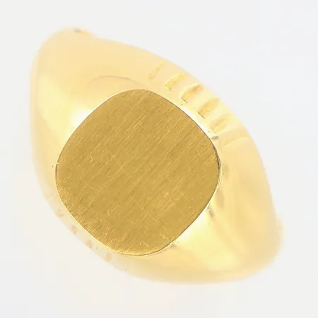 Klackring ihållig med mönster på sidan, stl:18½ bredd: 3-13mm 18K Vikt: 5,1 g