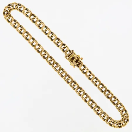 Armband Bismarck 19cm, bredd: 4mm, 18K Vikt: 6,9 g