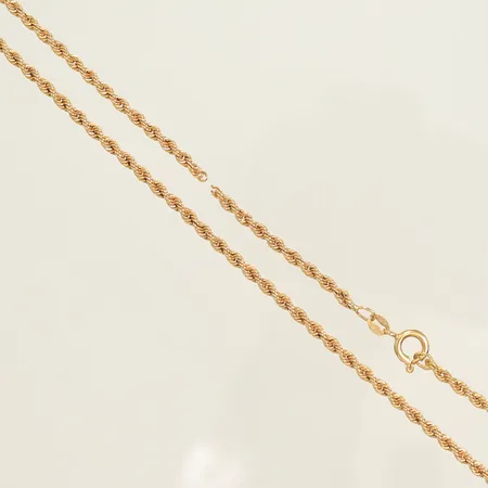 Halskedja Cordell längd 52cm bredd 3mm, trasig av, 18K 4,5g Vikt: 4,5 g