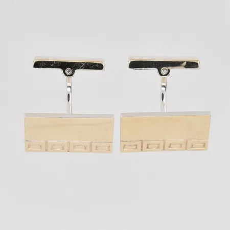 Manschettknappar Finland stl.13x20mm förgylld silver 830/1000 Vikt: 10,3 g