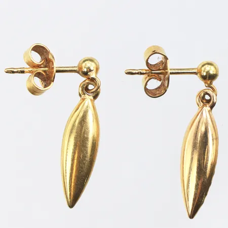Örhängen paret,höjd ca 20 mm,18k. Vikt: 1,6 g