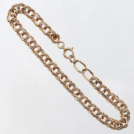 Armband Bismarck,längd ca 19.5 cm,bredd 6 mm,14k. Vikt: 9,5 g