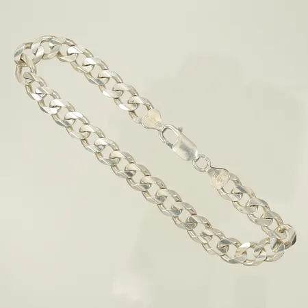 Armlänk Pansar längd 22cm bredd 8mm, silver 925/1000-delar 21,7g 