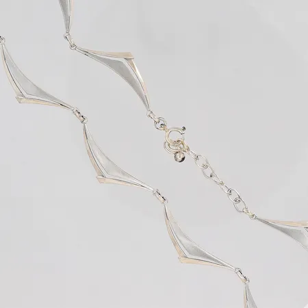 Collier längd 46cm bredd 9mm silver 830/1000 Vikt: 12 g