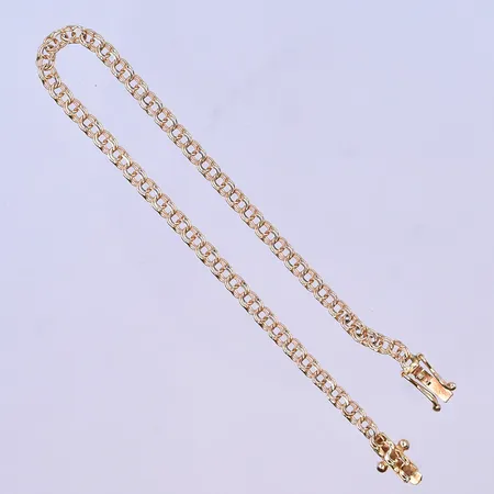 Armband Bismarck längd 18 cm, bredd 3 mm 18K. Vikt: 3,4 g