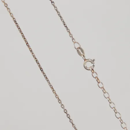 Kedja Ankar justerbar längd 40-45cm, bredd 2mm, 925/1000 silver  Vikt: 3,3 g