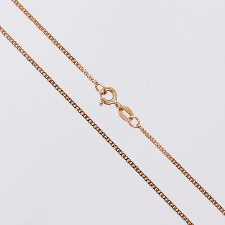 Kedja Pansar längd: ca 46cm bredd: ca 1mm 18K  Vikt: 3,3 g