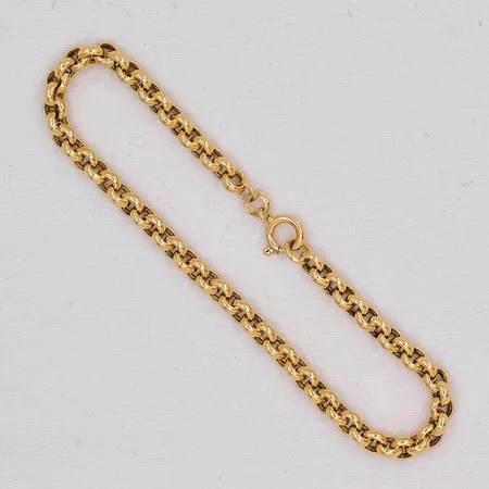Armband Ärtlänk längd 18cm bredd 4,3mm 18K Vikt: 4,5 g