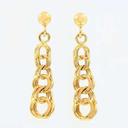 Ett par örhängen Bismarck ca 23mm, 18K Vikt: 1,8 g