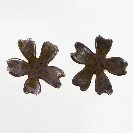Örhängen blommor Ø10mm, silver 925/1000 Vikt: 1,1 g